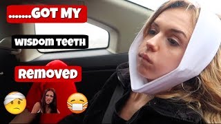 Vlog 8 Got My Wisdom Teeth Removed  Gabby J David [upl. by Retsev516]