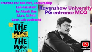 Ravenshaw university msc entrance botany question 100 analysis and discussion for SSB PGT [upl. by Ahcsat]