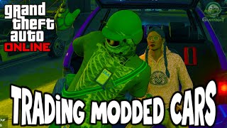 TRADING MODDED CARS on PS5👽💯🟢 [upl. by Enaht949]