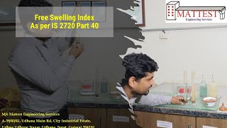 Free Swell Index FSI Test as per IS 2720 Part 401977 [upl. by Meingoldas]