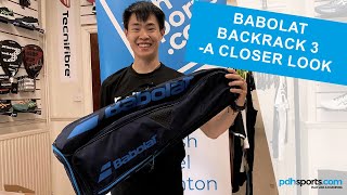 Babolat Backrack 3 Backpack review by pdhsportscom [upl. by Leann]