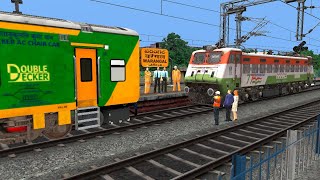 DIESEL to ELECTRIC LOCOMOTIVE CHANGE BUMPY RAILROAD  Train Simulator Railworks 3  Railfans [upl. by Zinah]