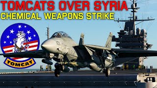 F14B Tomcats Strike Syrian Chemical Weapons In DCS World [upl. by Alius]