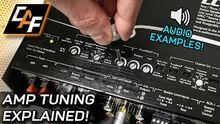 Amplifier Tuning Settings How To  Gain Crossovers Bass Boost [upl. by Refinnaj880]