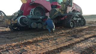 New tracks on Case quadtrac tractor Ep 10 [upl. by Sobmalarah]