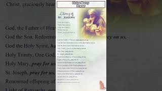 Litany of Saint Joseph Prayer Card [upl. by Atiekan]