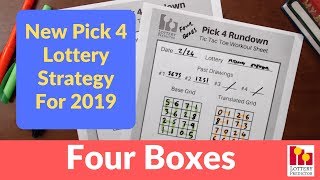 New Pick 4 Lottery Strategy  Four Boxes [upl. by Aros]