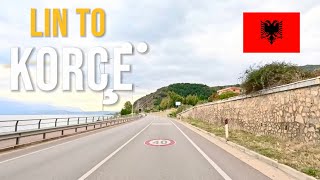 Driving in Albania 🇦🇱 from Lin to Korçë in October 2024 [upl. by Yarahs]