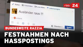 Polizeieinsatz gegen Hassposts führt zu Festnahmen in Brandenburg [upl. by Nihahs]