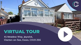 Virtual Tour  41 Meadow Way Jaywick ClactononSea Essex CO15 2SG [upl. by Nnylatsirk]