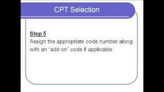 Select the appropriate CPT Code [upl. by Suolkcin]