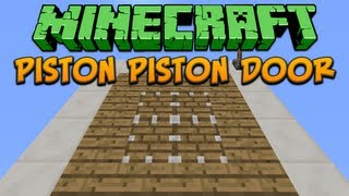 Minecraft Piston Piston Door Tutorial [upl. by Aneekas]