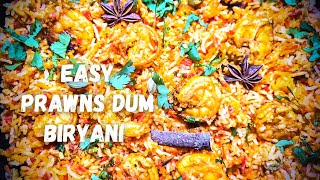 Prawn Biryani Recipe  Hyderabadi style Prawns Dum Biryani  Jhinga Biryani Restaurant Style [upl. by Fleece]