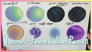 TUTORIEL  Feutres à alcool Graphit Copic Promarker ♦ PARTIE 1 [upl. by Ahsienot]