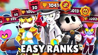 Top 10 Easiest Rank 30s In Brawl Stars New Meta [upl. by Gehlbach]