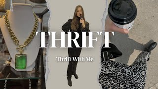 THRIFT WITH ME AT MY FAVORITE THRIFT STORES  TRENCH COATS  ANGORA SWEATERS  BLAZERS [upl. by Dicks]