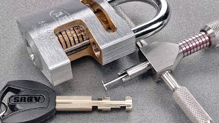 1436 Inside Perspective on Picking Disc Detainer Locks [upl. by Podvin174]