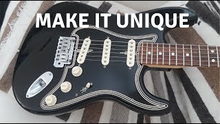 Strat Pickguard Install [upl. by Ynattib]