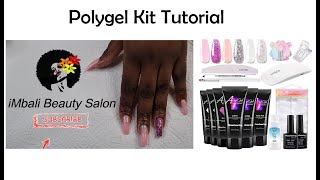 Misscheering AcrylGel Easy Polygel Kit Tutorial  iMbali Beauty Salon [upl. by Aneerak]