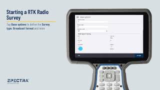 Spectra Origin Field Software RTK Radio Survey Setup [upl. by Seton]