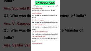 Who was first female prime minister of Indiaimportant general questions and answers [upl. by Rodnas]