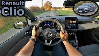 2023 Renault Clio ETech hybrid facelift  POV test drive [upl. by Natanoy108]