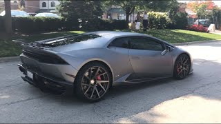 LOUD BRogue Straight Piped Lamborghini Huracan Fly by amp Acceleration [upl. by Ennasus922]