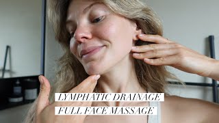 Lymphatic Drainage Full Face Massage With ilapothecary [upl. by Laird49]