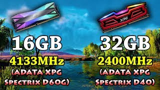 RAM Test 16GB 4133MHz vs 32GB 2400MHz  1080p and 1440p PC Gameplay Benchmark Test [upl. by Fine]