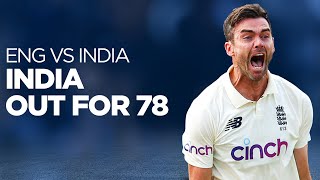 🔥 India bowled OUT for 78 IN FULL  England v India 2021  Headingley [upl. by Morry]