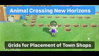 AC New Horizons TOWN SHOP LOCATION GRIDS Shoutout to Caticorn Arts  loving the COMMUNITY VIBES [upl. by Rao]