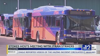 Councilman hosts meeting with JTRAN strikers [upl. by Asia]