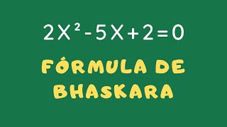 EQUAÇÃO DO 2º GRAU ∣ FÓRMULA DE BHASKARA ∣ Professora Angela Matemática [upl. by Nananne924]