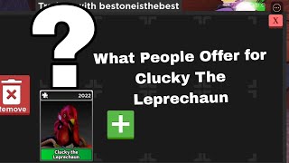 What People Offer for Clucky The Leprechaun SURVIVE THE KILLER roblox survivethekiller trading [upl. by Hulbard741]