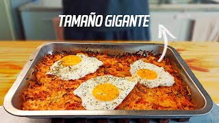 Papa Rosti Gigante  Tamaño Familiar al horno [upl. by Elleivad]