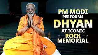 PM Modi performs Dhyan amp Yoga at Swami Vivekananda Rock Memorial in Kanniyakumari Tamil Nadu [upl. by Gitel]