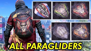 Dying Light 2  All Paragliders Skins Upcoming DLC Paraglider Skins [upl. by Alliscirp]