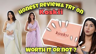 KOSKII HONEST REVIEW  How did I get buy 2 get 1 free  Koskii Saree and Suit Review [upl. by Mikal511]