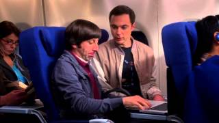 The Big Bang Theory  Sheldons and Howards first flight S07E17 HD [upl. by Eimmas912]