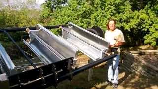 Parabolic Trough Solar Collector Water Heater 6 [upl. by Anstus126]