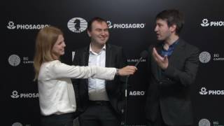 Day 6 Interview with GM Shakhriyar Mamedyarov and GM Teimour Radjabov [upl. by Yllac308]