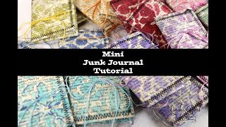 Mini Junk Journal Tutorial [upl. by Esmerolda157]