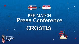 FIFA World Cup™ 2018 ISL vs CRO  Croatia  PreMatch Press Conference [upl. by Animehliw]