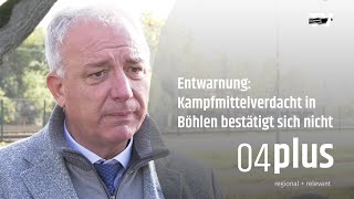 Entwarnung Keine Evakuierung in Böhlen nach Kampfmittelverdacht von Weltkriegsmunition [upl. by Zenobia]