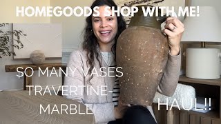 Homegoods shop with me amp Haul Spring  Organic decor is HERE [upl. by Allemat]