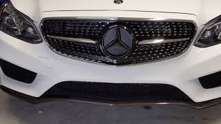 Completed E350 W212 Facelift Mercedes Black Diamond Front Grill and Led Emblem Swap [upl. by Neirol]