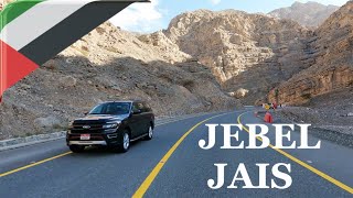 DRIVING in JEBEL JAIS Hajar Mountains Ras Al Khaimahi UNITED ARAB EMIRATES I 4K 60fps [upl. by Schreibman189]