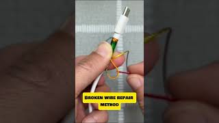 How to repair broken wire 🪢👍lifetips shorts [upl. by Nylanej15]