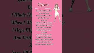 7 Years Lyrics  Lukas Graham [upl. by Gokey]