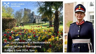 HM Lord Lieutenant of Bedfordshires Annual Thanksgiving Service [upl. by Aroel]